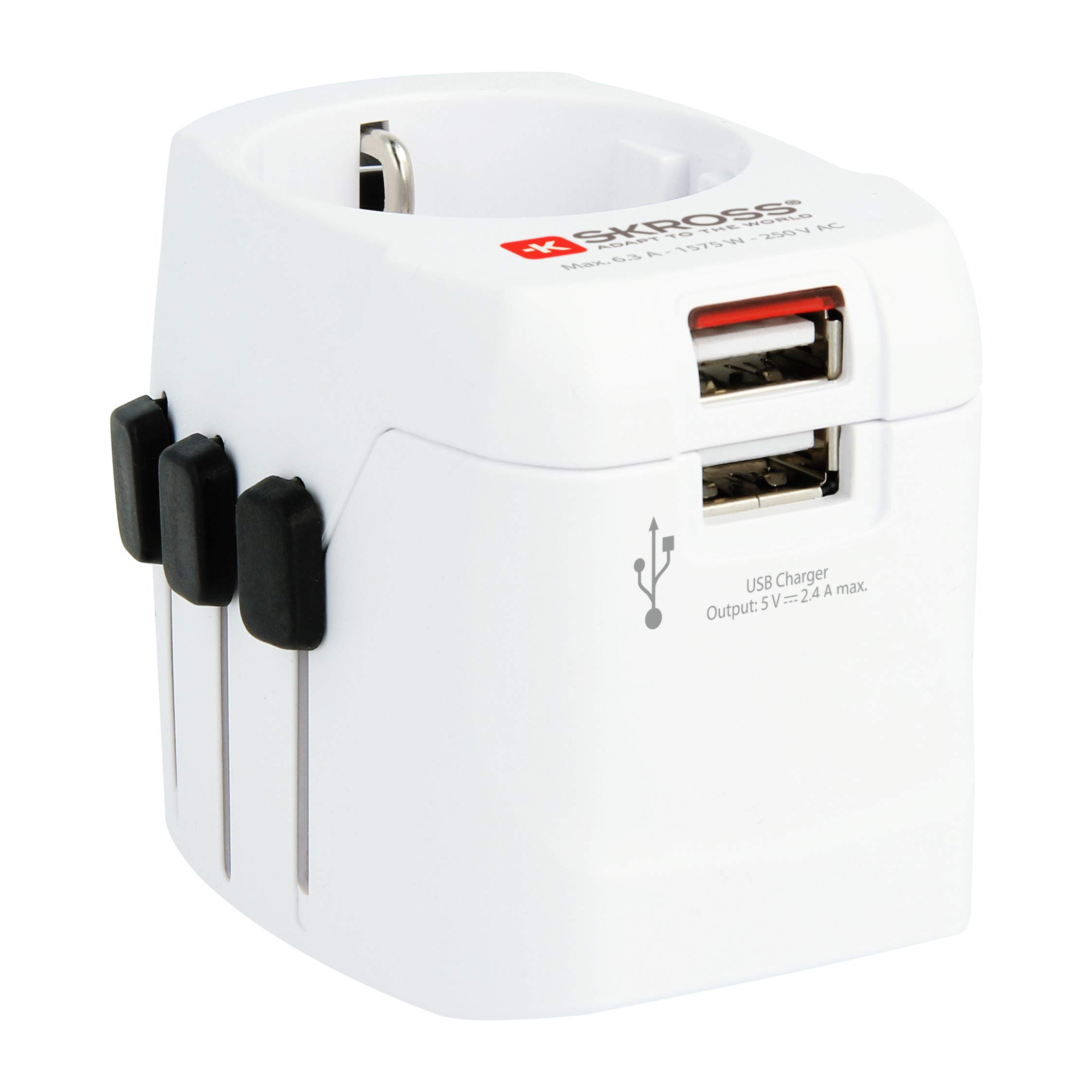 Skross Travel Adapter World PRO+ USB Earthed : Amazon.ca: Electronics